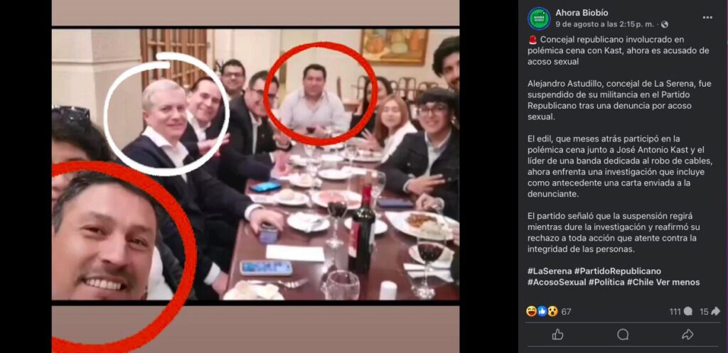 Cena con Francisco San Martin (Caso Cables)