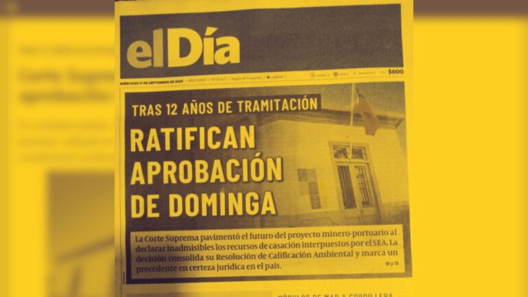 Diario El Día Minera Dominga