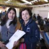 Ministra Williams junto a presidenta comunidad Cebollar Alcotán, Vanesa Bello Quispe.