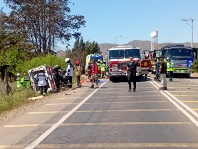 Accidente en Ovalle Bus Cormar